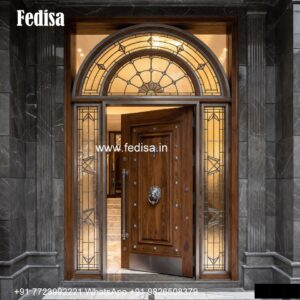 Antique Door Style Wooden Round Door Design No-5712