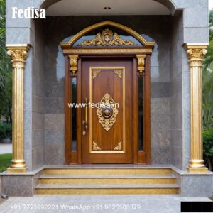 Solid Wood Classic Door Door Knob Design For Main Door No-5717