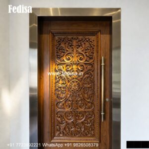 Handcrafted Wooden Door Cnc Design For Main Door No-5721