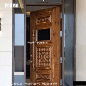 Ornate Door Design Ganesh Design On Glass Door No-5727