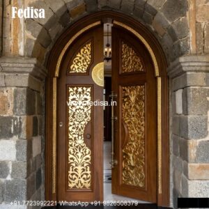 Glass Panel Classic Door Lokhandi Door Design No-5747