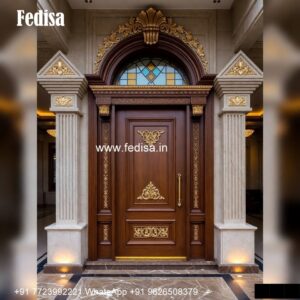 French Classic Doors Groove Door Design No-5769