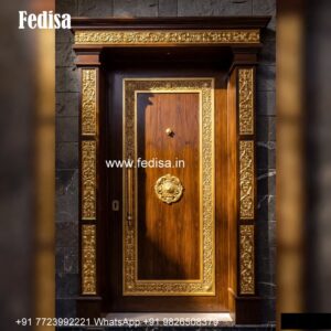 Double Door Classic Style Krishna Door Design No-5785