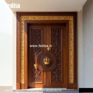 Hardwood Traditional Doors Two Palla Door Design No-5845