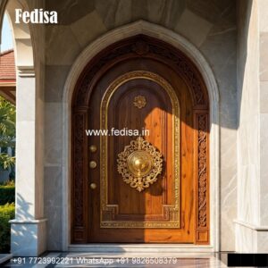Front Entrance Classic Door Wooden Door With Window Design No-5895