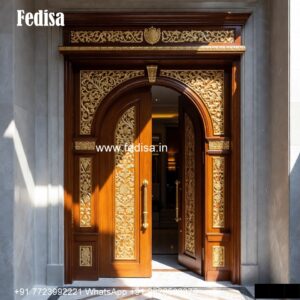 Villa Entrance Door Main Door Design Plywood No-5897