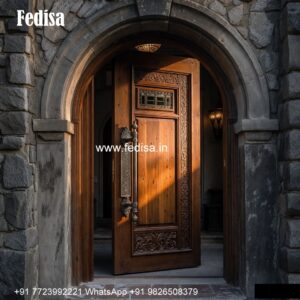 Arch Top Wooden Door Bathroom Plastic Door Design No-5909