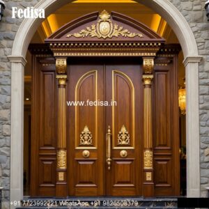 Solid Wood Classic Door Glass Door Frame Design No-5922