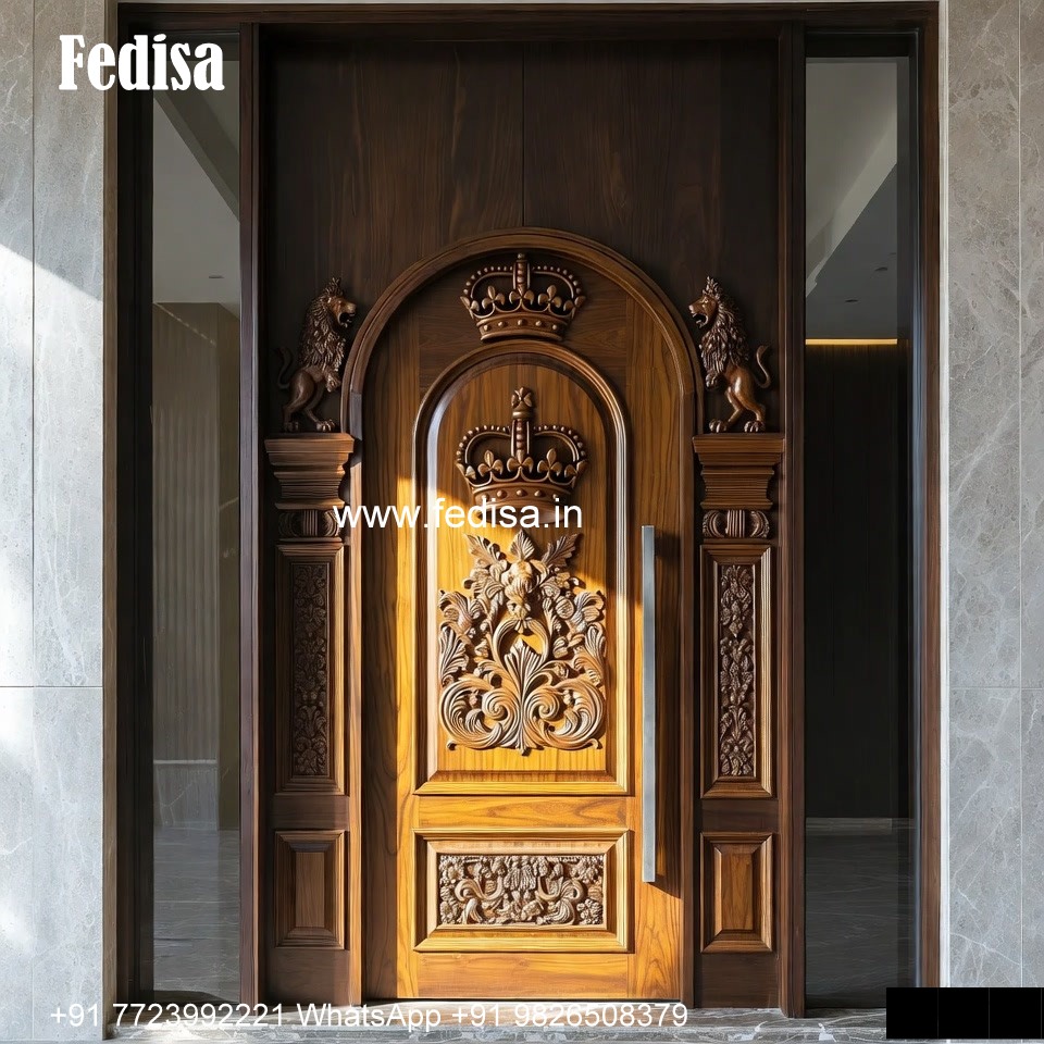 Teak Wood Door Design Home Door Design Iron No-5923