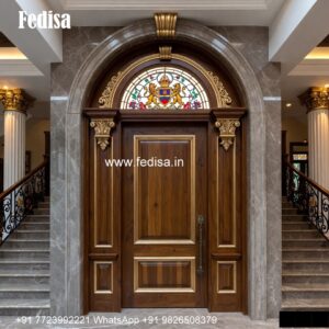 Handcrafted Wooden Door Simple Vasakal Design No-5926