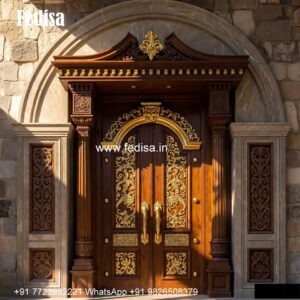 Classic Wooden Main Door Design For Home Sheesham Gate Design No-5941