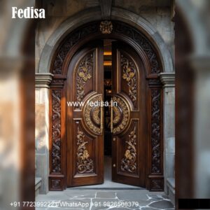 Traditional Carved Wooden Front Door Ideas Wooden Partition Door Design No-5942