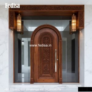 Carved Wooden Doors Flat Safety Door Design No-5966