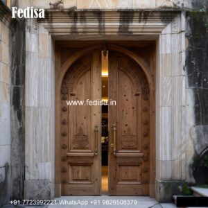 Hardwood Traditional Doors Main Door Plywood Design No-5968