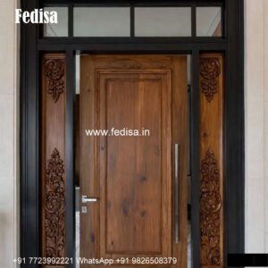 Classic Wooden Main Door Design For Home 8 Feet Door Design No-5982