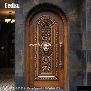 Carved Wooden Doors Modern Sagwan Door Design No-6048