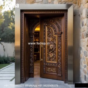 Hardwood Traditional Doors Almirah Glass Door Design No-6050