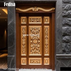 Rustic Classic Door Pooja Gadi Door Design No-6054