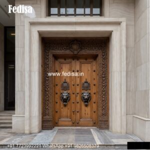 Elegant Double Door Classic Entry Design House Door Grill Design No-6068