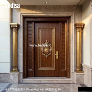 Decorative Wooden Doors Safety Door Sunmica Design No-6070