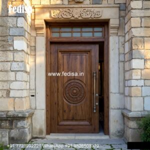 Engraved Wooden Door Door Plain Design No-6074