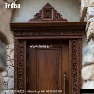 Solid Wood Classic Door Jali Wale Darwaje Design No-6086
