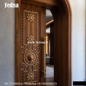 Front Entrance Classic Door Main Door Window Grill Design No-6100