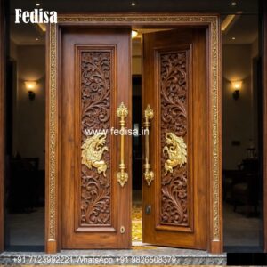 Classic Wooden Main Door Design For Home Pooja Room Door Design No-6146
