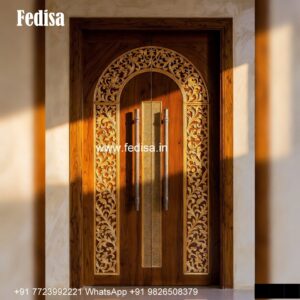 Handcrafted Wooden Door Main Entrance Door Design No-6172