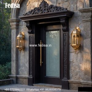 Hardwood Traditional Doors Simple Door Design No-6173