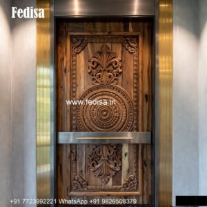 French Classic Doors Teak Wood Door Design No-6179