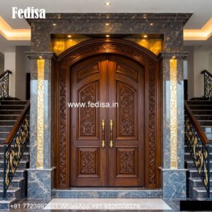 Villa Entrance Door Pooja Door Design No-6184