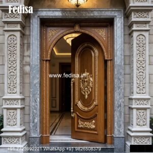 Elegant Double Door Classic Entry Design Metal Door Design No-6191