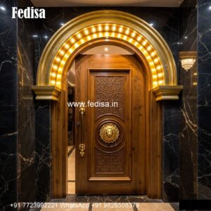 Solid Wood Classic Door Toilet Door Design No-6209