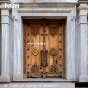 Handcrafted Wooden Door Door Grill Design 2026 Latest No-6213