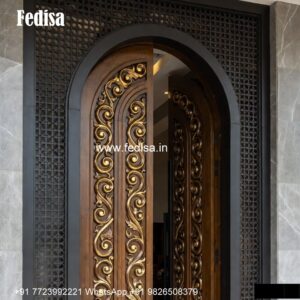 Hardwood Traditional Doors Veneer Door Design No-6214