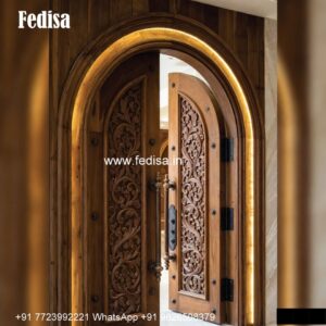 Rustic Classic Door Wooden Main Double Door Designs Indian Style No-6218