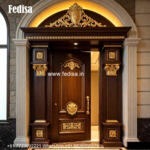 Carved Door Patterns Round Door Design No-6233