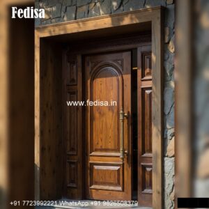 Glass Panel Classic Door Temple Door Design No-6239