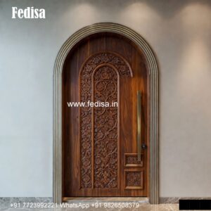 Handcrafted Wooden Door Teak Door Design No-6254