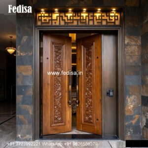 Elegant Double Door Classic Entry Design Hidden Door Design No-6273