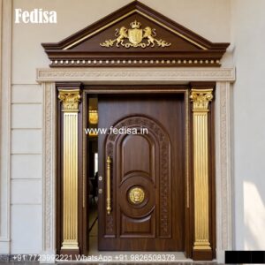 Traditional Door Design Wooden Safety Door Design No-6282