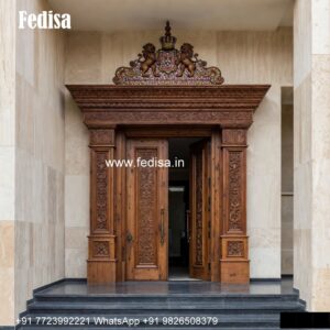 Classic Wooden Main Door Design For Home Front Double Door Design No-6310