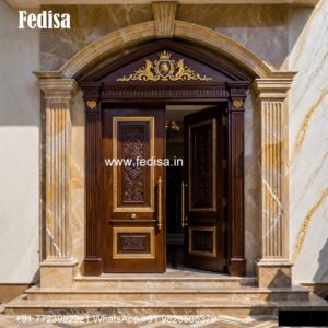Engraved Wooden Door Fancy Door Design No-6320
