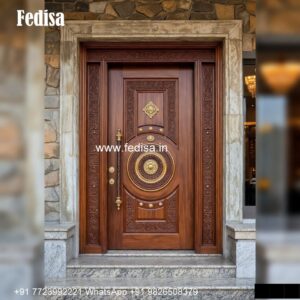 Hardwood Traditional Doors Mosquito Net Door Design No-6337