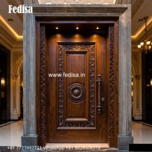 Arch Top Wooden Door Solid Door Design No-6360