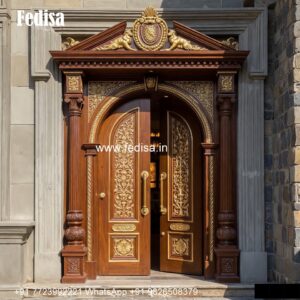 Rustic Classic Door Modern Main Double Door Designs For Indian Homes No-6382