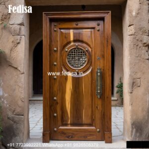 Vintage Wooden Door Single Main Door Design No-6406
