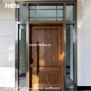 Royal Entrance Door Wooden Sliding Door Design No-6411