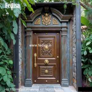 Solid Wood Classic Door Bathroom Door Design Aluminum No-6414